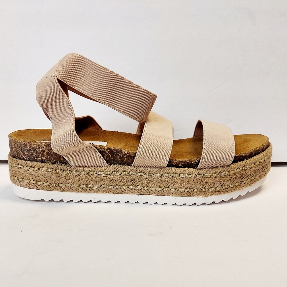 Steve Madden Women’s Kimmie Espadrille Flat Platform Sandals Size 11 Ankle Strap